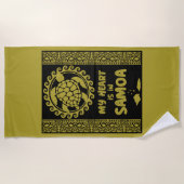 Insel Samoa Strandtuch (Vorderseite)