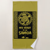 Insel Samoa Strandtuch (Vorderseite)