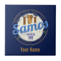 Insel Samos in Griechenland Retro Vintager Urlaub