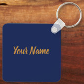 Insel Samos in Griechenland Retro Vintager Urlaub Schlüsselanhänger (Rückseite)