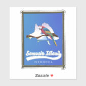 Insel Samosir Aufkleber (Blatt)