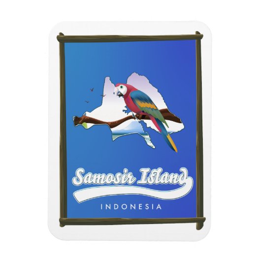 Insel Samosir Magnet (Vertikal)