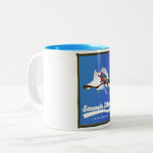 Insel Samosir Zweifarbige Tasse (Vorderseite Links)