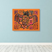 Insel San Blas Kuna Indian Mola Fruchtbaat Leinwanddruck (Insitu (Holzboden))