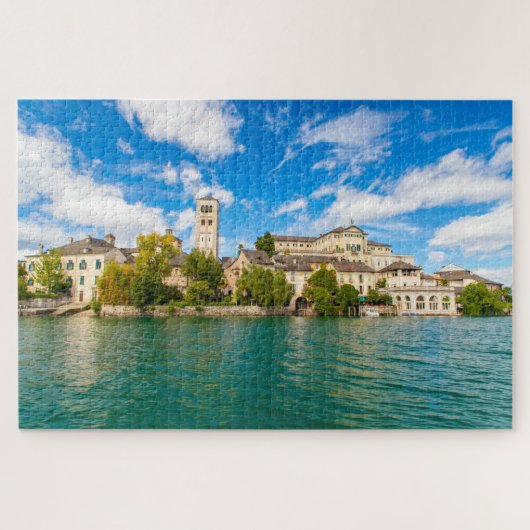 Insel San Giulio im Orta-See, Italien Puzzle (Horizontal)