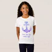 Insel Sanibel FL Sea Creatures Anchor and Name T-Shirt (Vorne ganz)