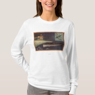 Insel Sankt Catalina, CA-Kasino, fliegender Fisch T-Shirt