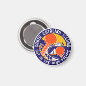 Insel Santa Catalina 1935 Magnet (Vorderseite/Rückseite)