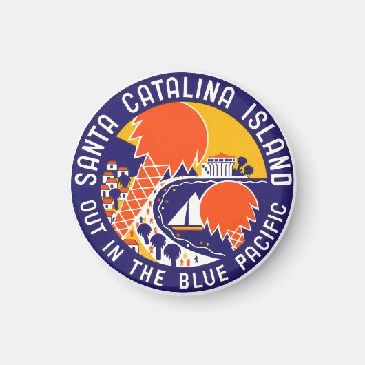 Insel Santa Catalina 1935 Magnet (Vorne)