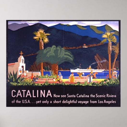 Insel Santa Catalina 1935 Poster (Vorne)