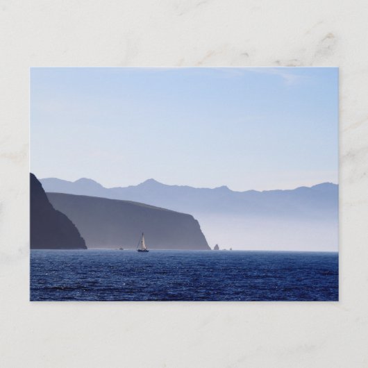 Insel Santa Cruz Postkarte (Vorderseite)