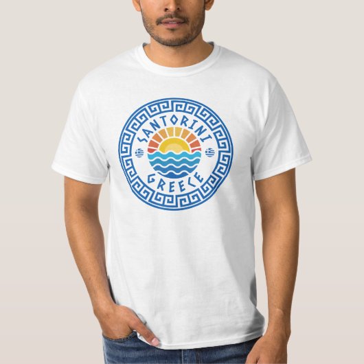Insel Santorin, Griechenland - Sonnenschein und Me T-Shirt (Vorderseite)