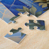 Insel Santorin Illustration | Art der Reise Puzzle (Seite)