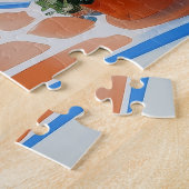 Insel Santorin Illustration | Art der Reise Puzzle (Seite)