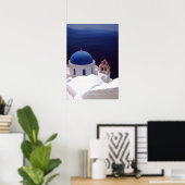 Insel Santorin Poster (Heimbüro)