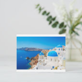 Insel Santorini - Caldera, Griechenland Postkarte (Stehend Vorderseite)