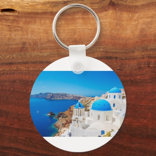 Insel Santorini - Caldera, Griechenland Schlüsselanhänger (Vorderseite)