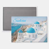 Insel Santorini, Griechenland Magnet (Vorderseite/Rückseite)