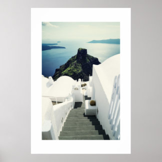 Insel Santorini, Griechenland Poster