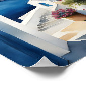 Insel Santorini Griechenland Poster (Ecke)
