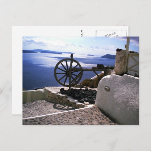 Insel Santorini Griechenland Postkarte (Vorne/Hinten)