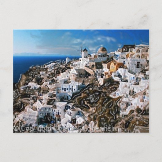 Insel Santorini Griechenland Postkarte (Vorderseite)