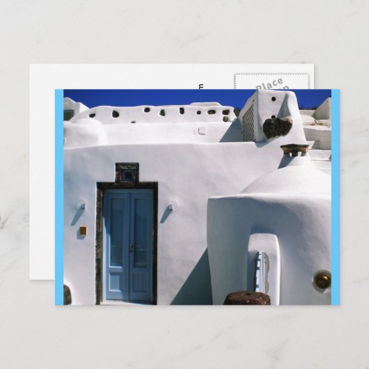 Insel Santorini Griechenland Postkarte (Vorne/Hinten)