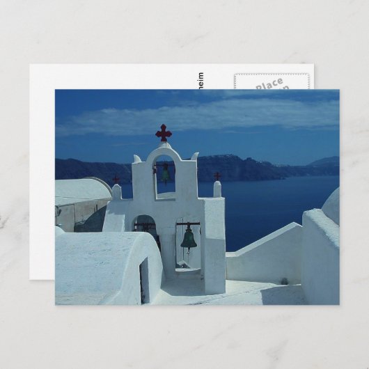 Insel Santorini Griechenland Postkarte (Vorne/Hinten)