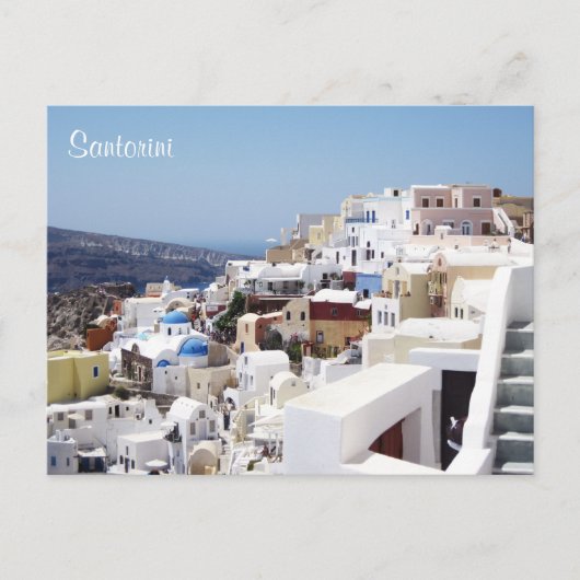 Insel Santorini Griechenland Postkarte (Vorderseite)