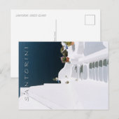 Insel Santorini Postkarte (Vorne/Hinten)