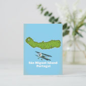 Insel São Miguel Portugal Karte (Stehend Vorderseite)