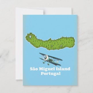 Insel São Miguel Portugal Karte