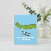 Insel São Miguel Portugal Karte (Stehend Vorderseite)