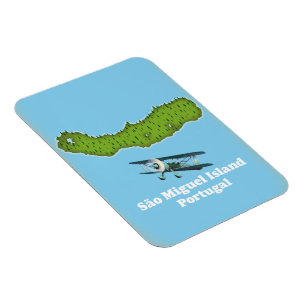 Insel São Miguel Portugal Karte Magnet