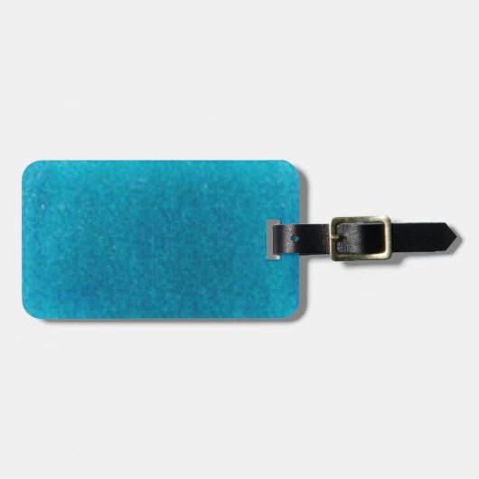 Insel-Seeblauer Watercolor - aquamarin und Aqua Gepäckanhänger (Vorderseite horizontal)