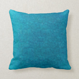 Insel-Seeblauer Watercolor - aquamarin und Aqua Kissen