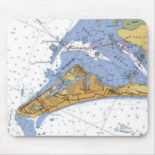 Insel-Seediagramm-Mausunterlage Annas Maria Mousepad