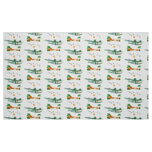 Insel-Seeflugzeug-Gewebe Stoff (Fat Quarter (45,7 x 55,9 cm))