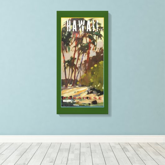 Insel Serenity Leinwanddruck (Insitu (Holzboden))