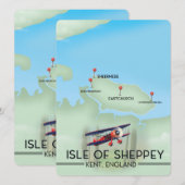 Insel Sheppey Kent England Reiseplakat (Vorne/Hinten)