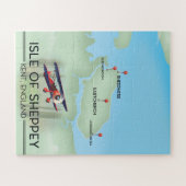 Insel Sheppey Kent England Reiseplakat Puzzle (Horizontal)