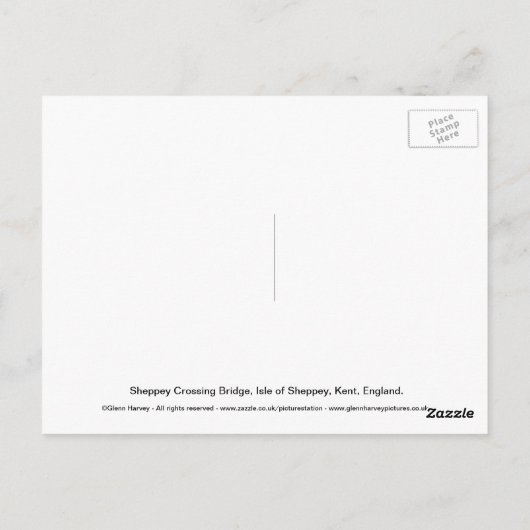 Insel Sheppey Postkarte (Rückseite)