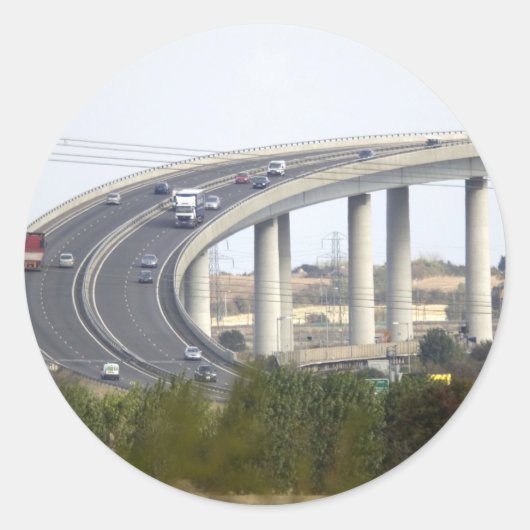 Insel Sheppey Runder Aufkleber (Vorderseite)