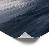 Insel Skull im Meer | AI Art Poster (Ecke)