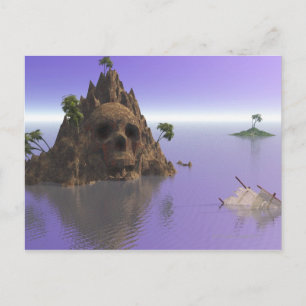 Insel Skull Postkarte