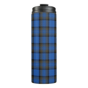 Insel Skye Blau Tartan Karo Thermosbecher