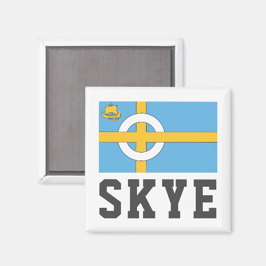 Insel Skye Fahne, SCOTLAND Magnet (Vorderseite/Rückseite)