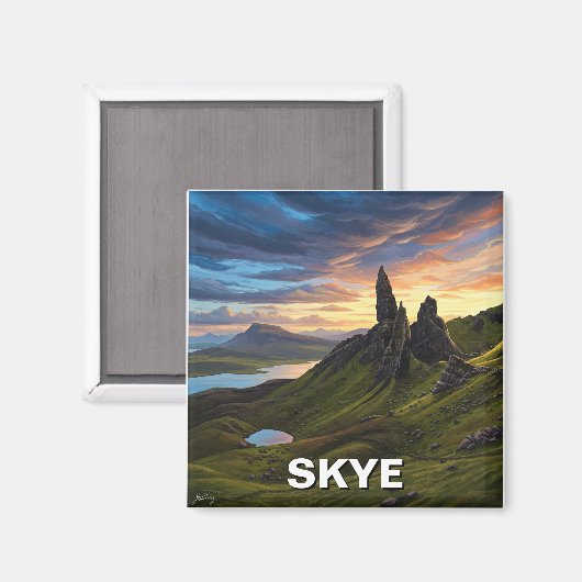 Insel Skye Herbrides Schottland Travel Magnet (Vorderseite/Rückseite)