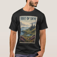 Insel Skye Schottland Landschaft Reise Kunst Retro
