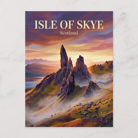 Insel Skye Schottland Postkarte (Vorderseite)